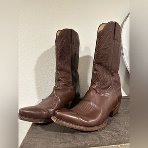 Lucchese Dark Brown Western Boots
